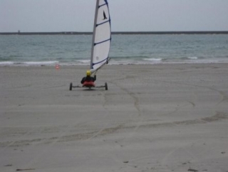  Sand yachting in the English Channel 